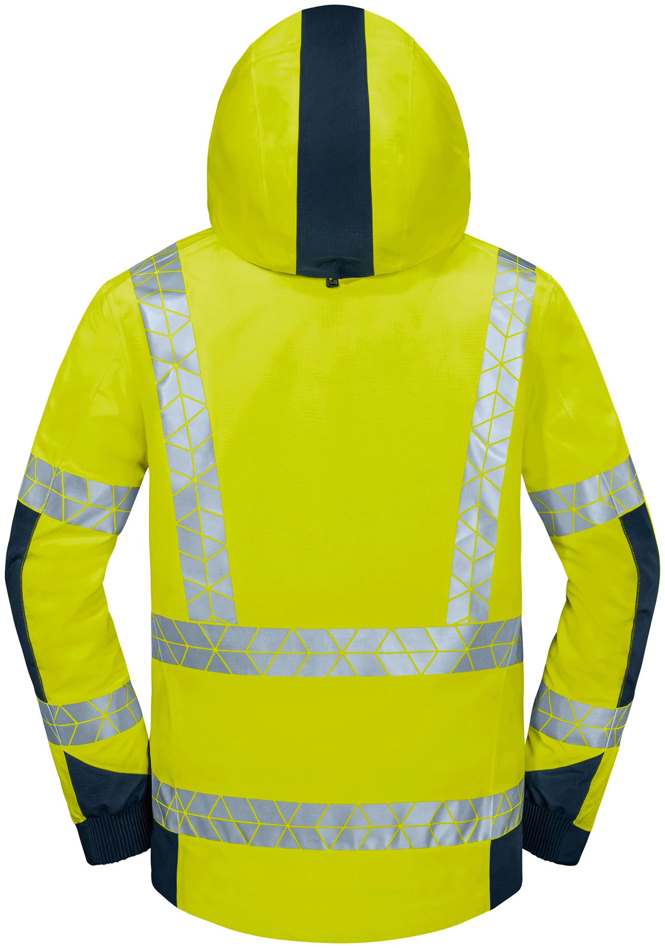 schoeffel-pro-7702-blitzlicht-warnschutz-regenjacke-warngelb-dunkelblau-3 Schöffel PRO 7702 BLITZLICHT Warnschutz Regenjacke Hardshell
