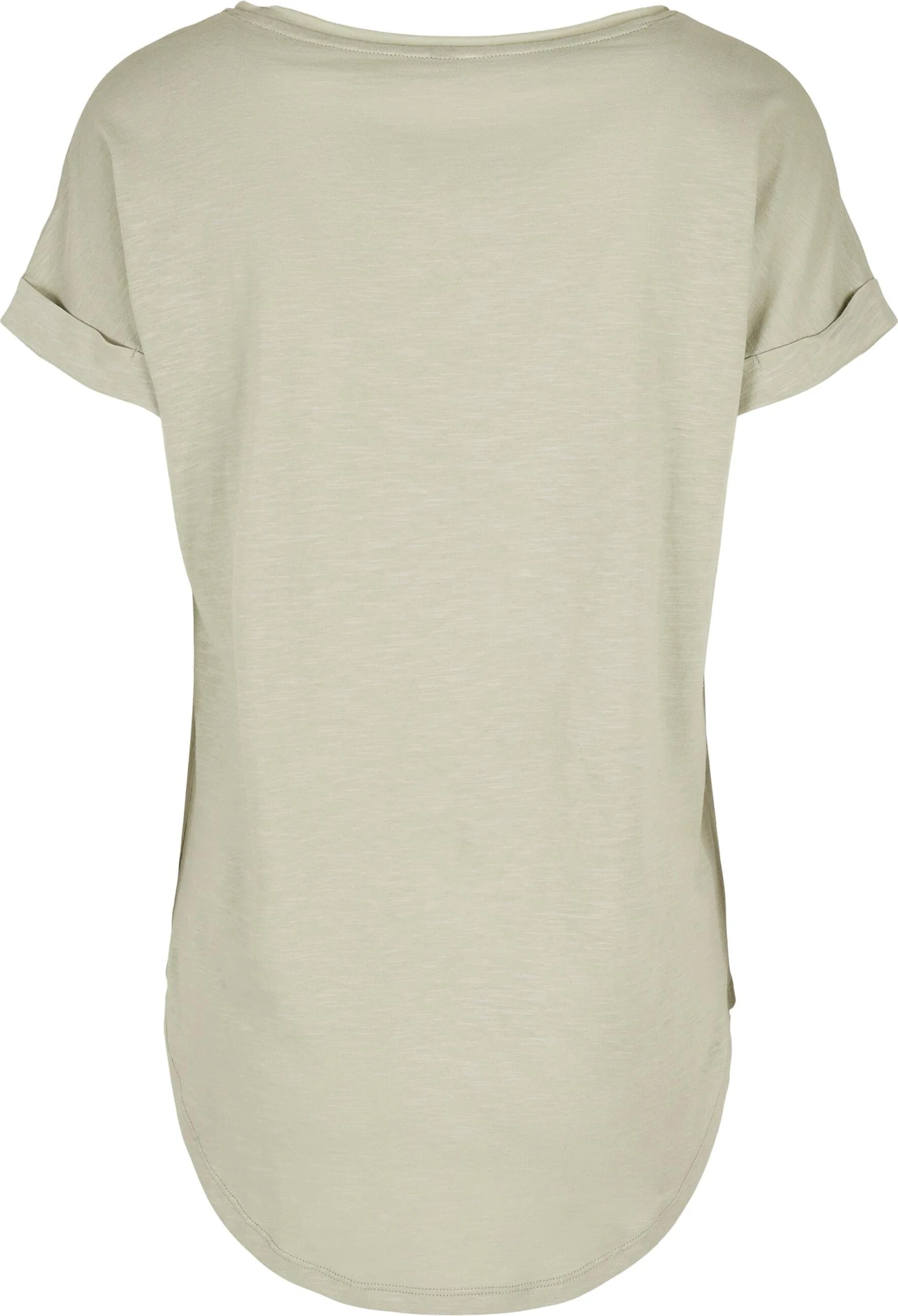 Build Your Brand Ladies Long Slub Tee