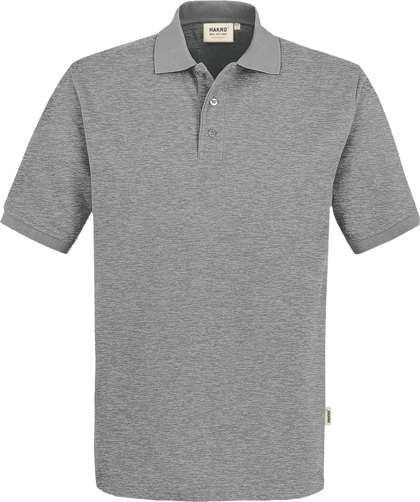 hakro-816-poloshirt-mikralinar-graumeliert-front-1 HAKRO Poloshirt 816 Mikralinar®