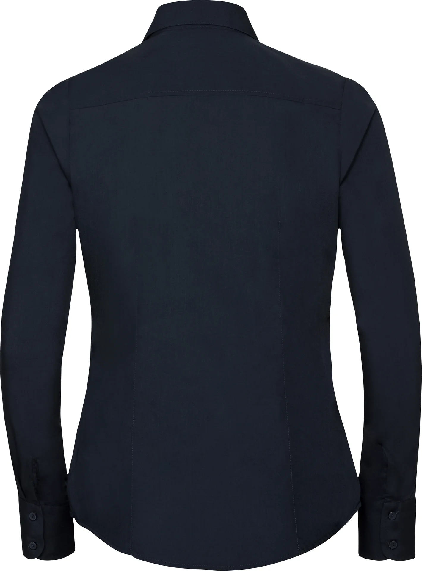 Russell Ladies Long Sleeve Polycotton Easy Care Fitted Poplin Shirt