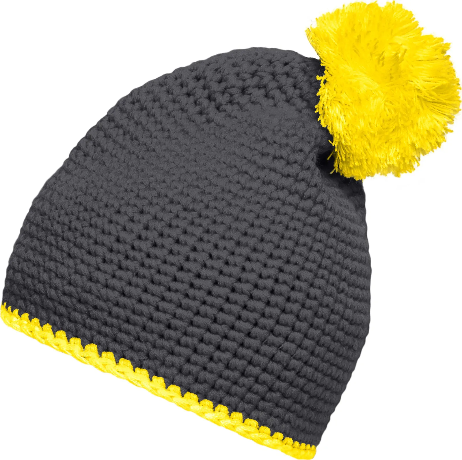 myrtle beach Pompon Hat with Contrast Stripe