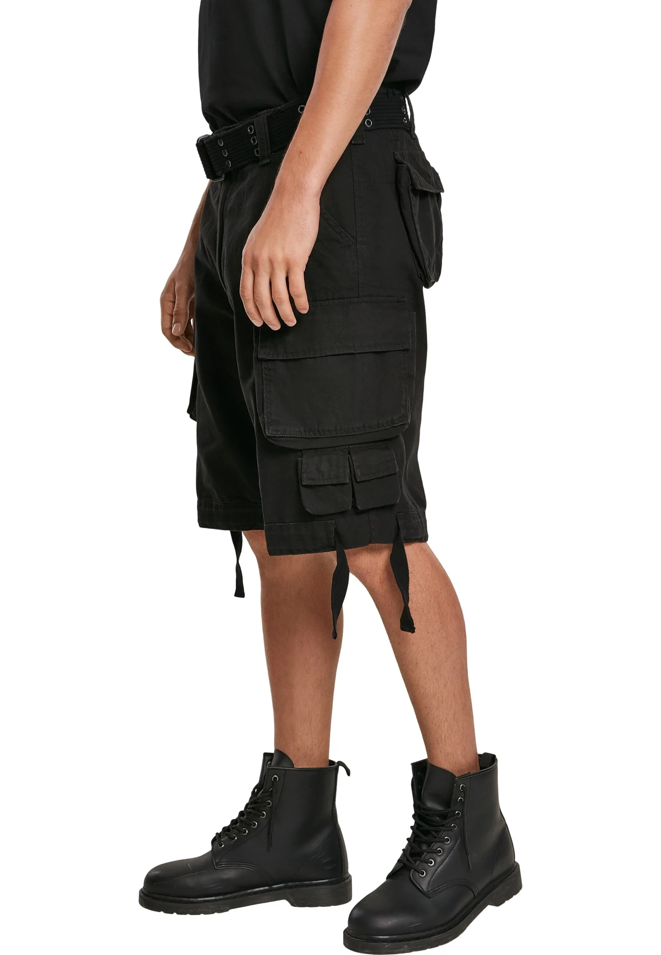 BYB-B2001-savage-shorts-black-model-1 Build Your Brand Savage Shorts