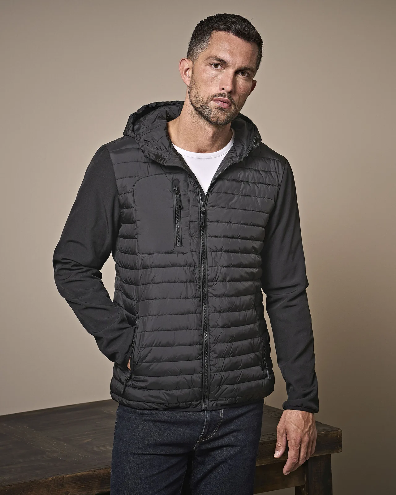 Tee Jays Hooded Crossover Jacket