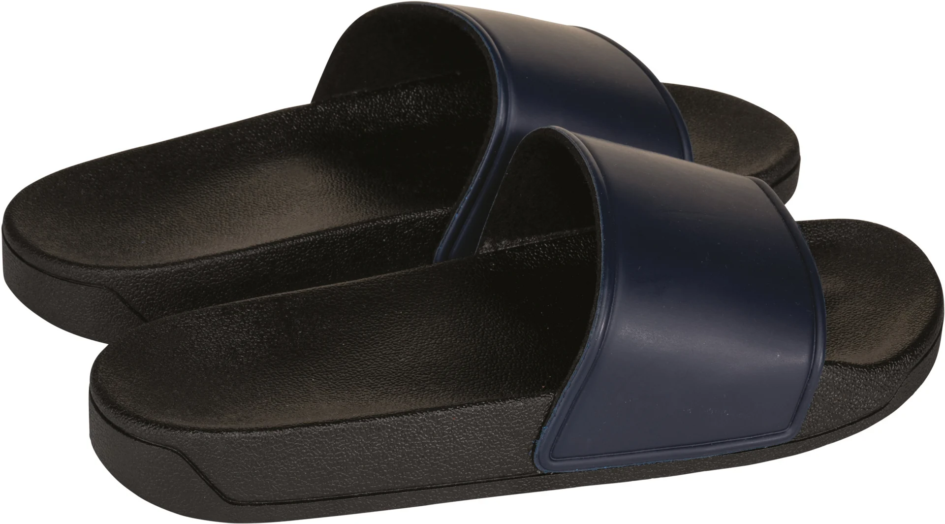 kariban-PA970-badesandalen-black-navy-front-3 Kariban Badesandalen