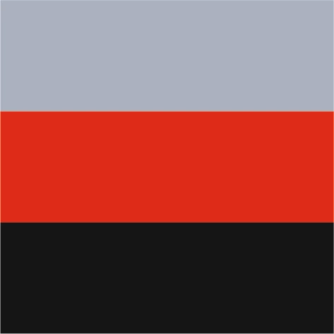 light grey/red/black