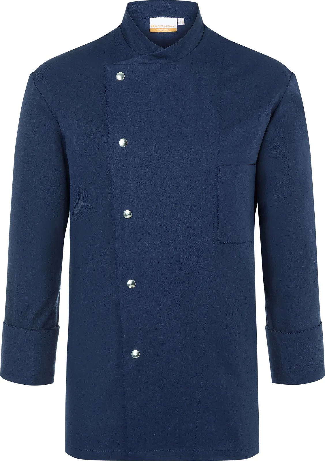 karlowsky-jm14-kochjacke-lars-navy-front-3 KARLOWSKY Kochjacke Lars