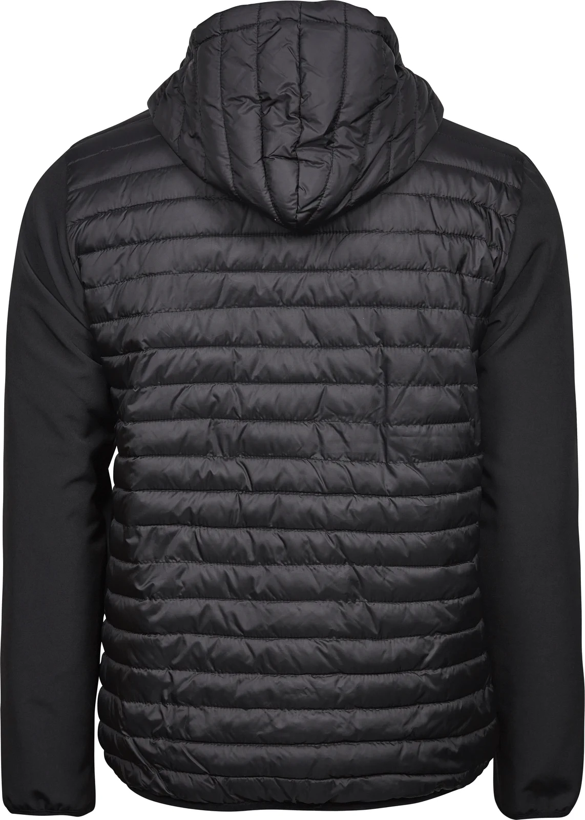 tee-jays-9628-mens-hooded-crossover-jacket-black-black-back-3 Tee Jays Hooded Crossover Jacket