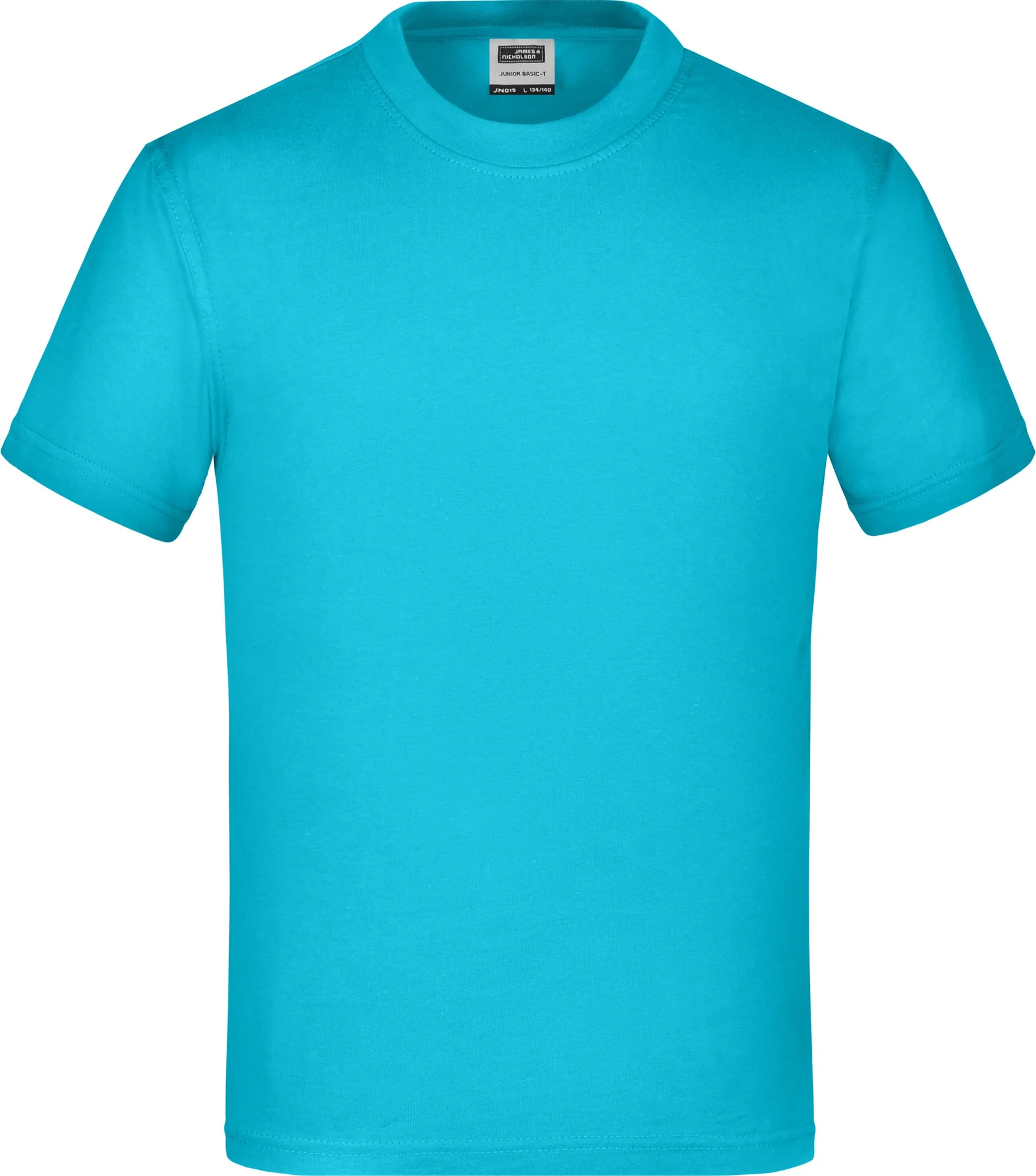 jn019-junior-basic-t-shirt-pacific-front-3 James & Nicholson Junior Basic-T