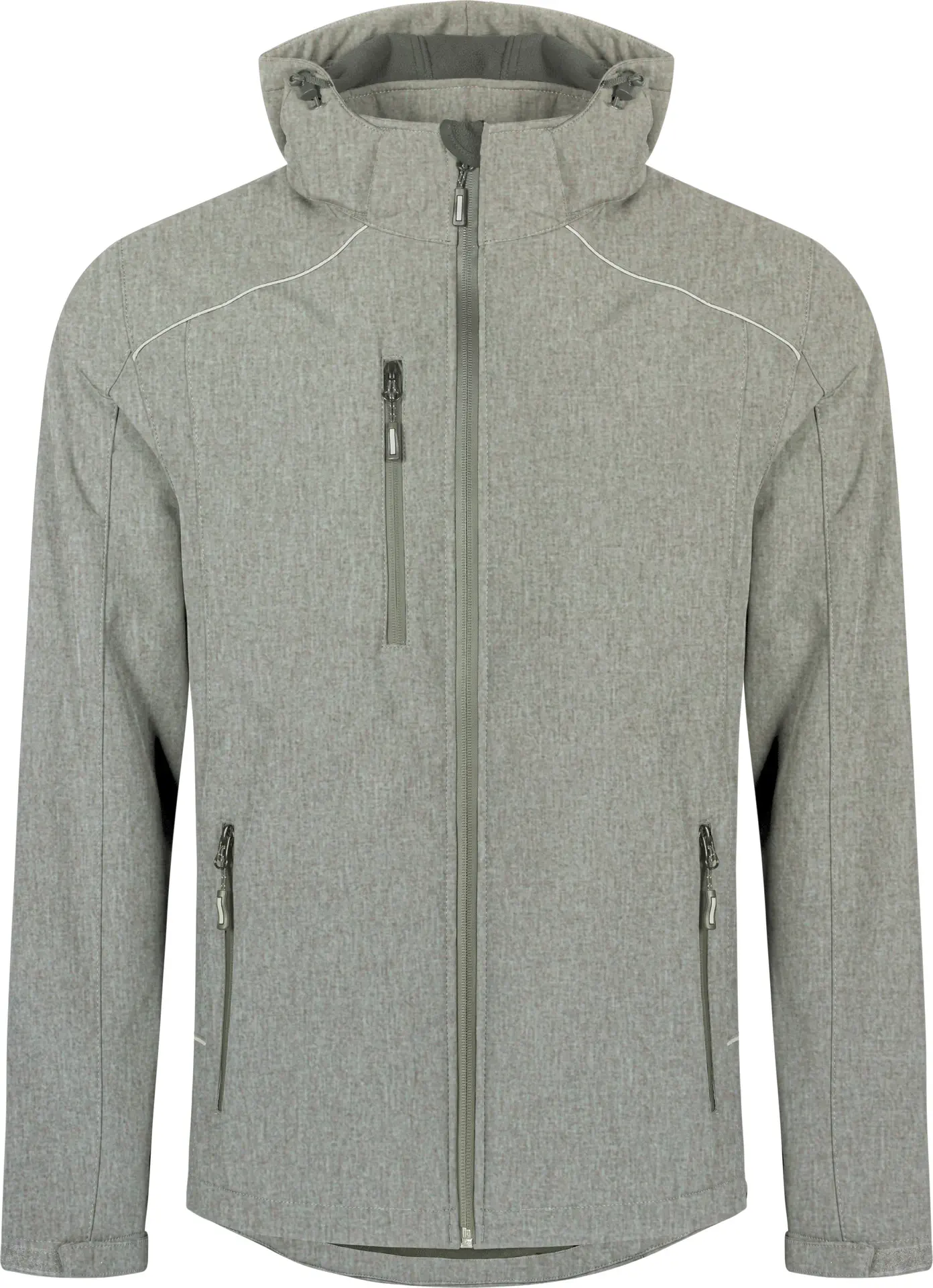 promodoro-7850-mens-softshell-jacket-heathergrey-front-3 Promodoro Men's Softshell Jacket