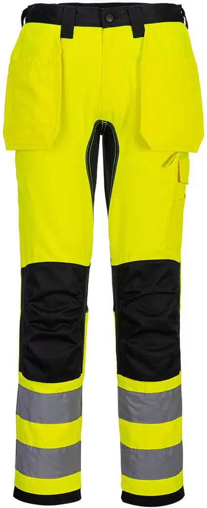 PORTWEST DX445 Warnschutz Hose mit abnehmbaren Holstertaschen Klasse 1 PORTWEST DX445 Warnschutz Hose mit abnehmbaren Holstertaschen Klasse 1