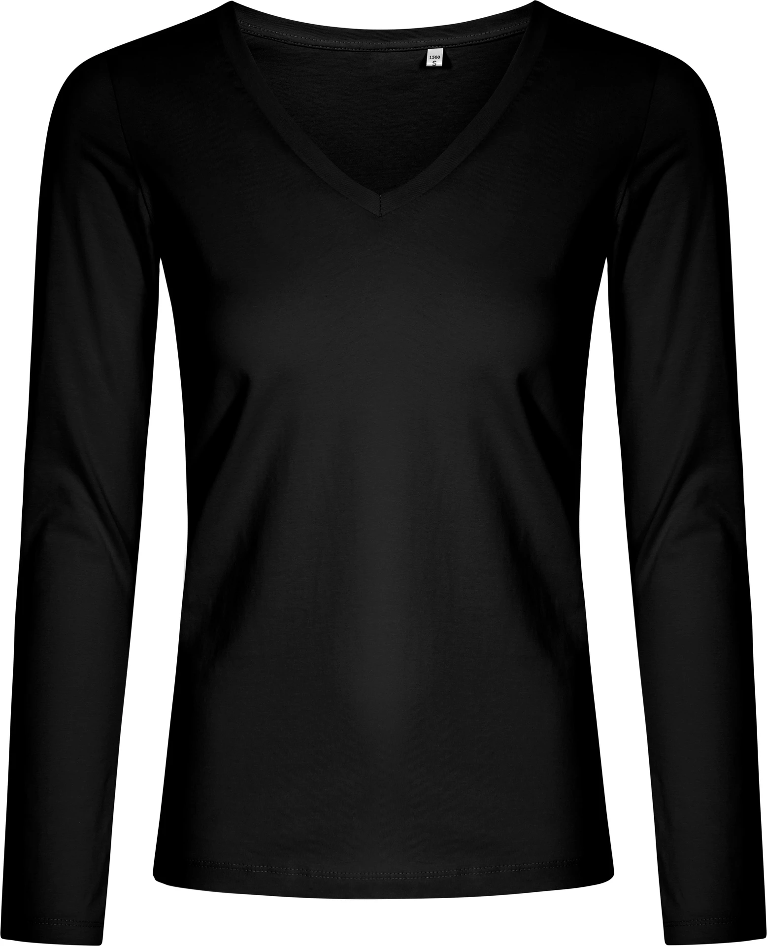 Promodoro Women´s V-Neck T-Shirt Long Sleeve