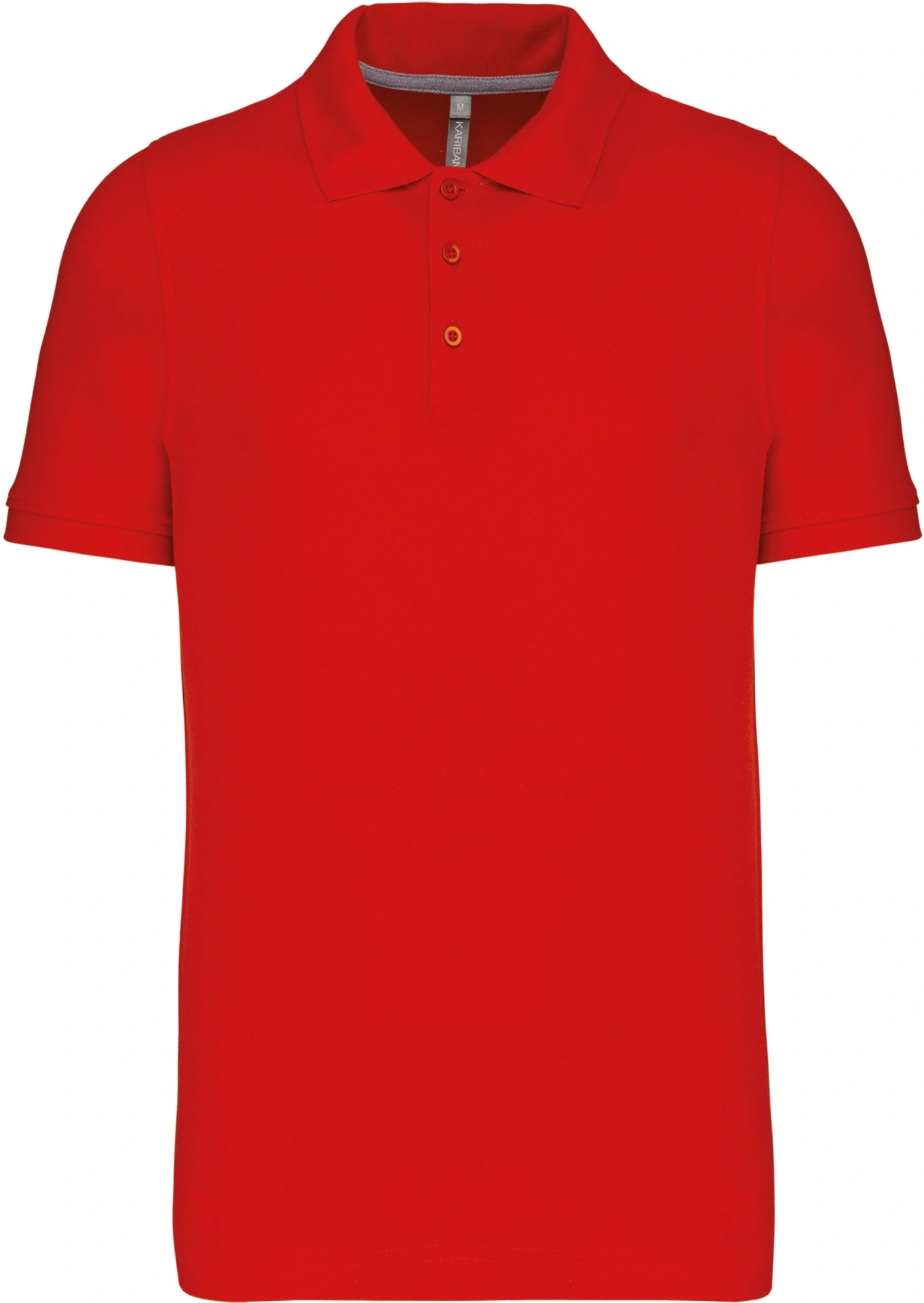 kariban-K241-herren-pique-polo-red-front-3 Kariban Herren Piqué Polo