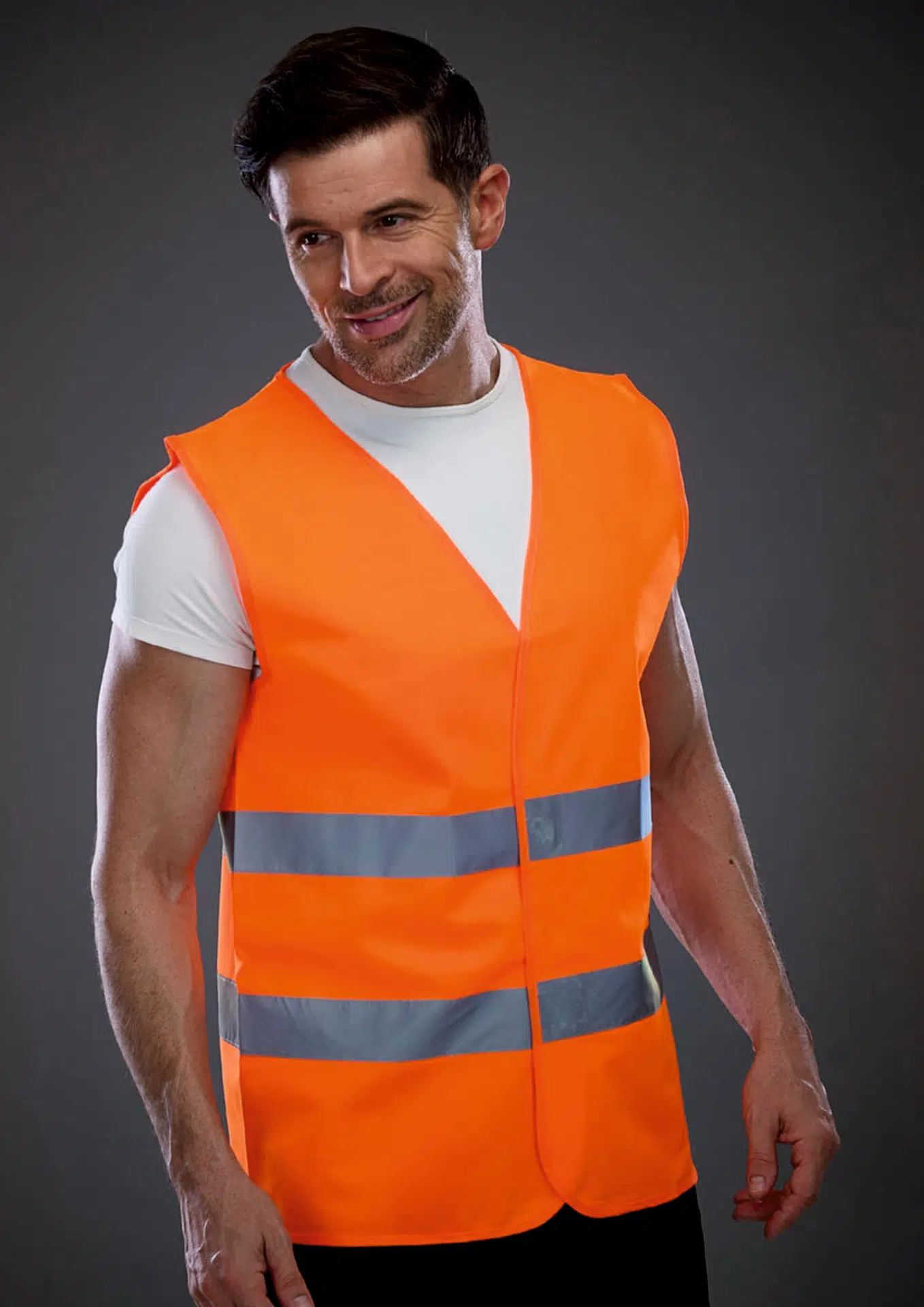 yoko-hvw102-bands-waistcoat-hi-vis-2-bands-waistcoat-hi-vis-orange-model-3 YOKO High Vis 2 Bands Waistcoat