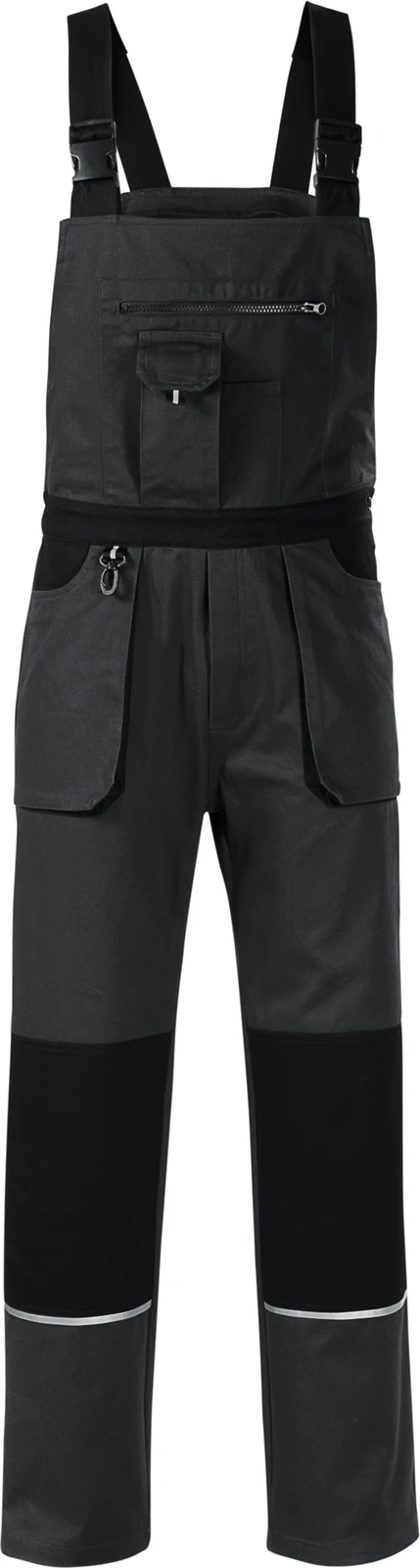 rimeck-w02-arbeitslatzhose-woody-ebonygrau-front-2 RIMECK Arbeitslatzhose Woody W02