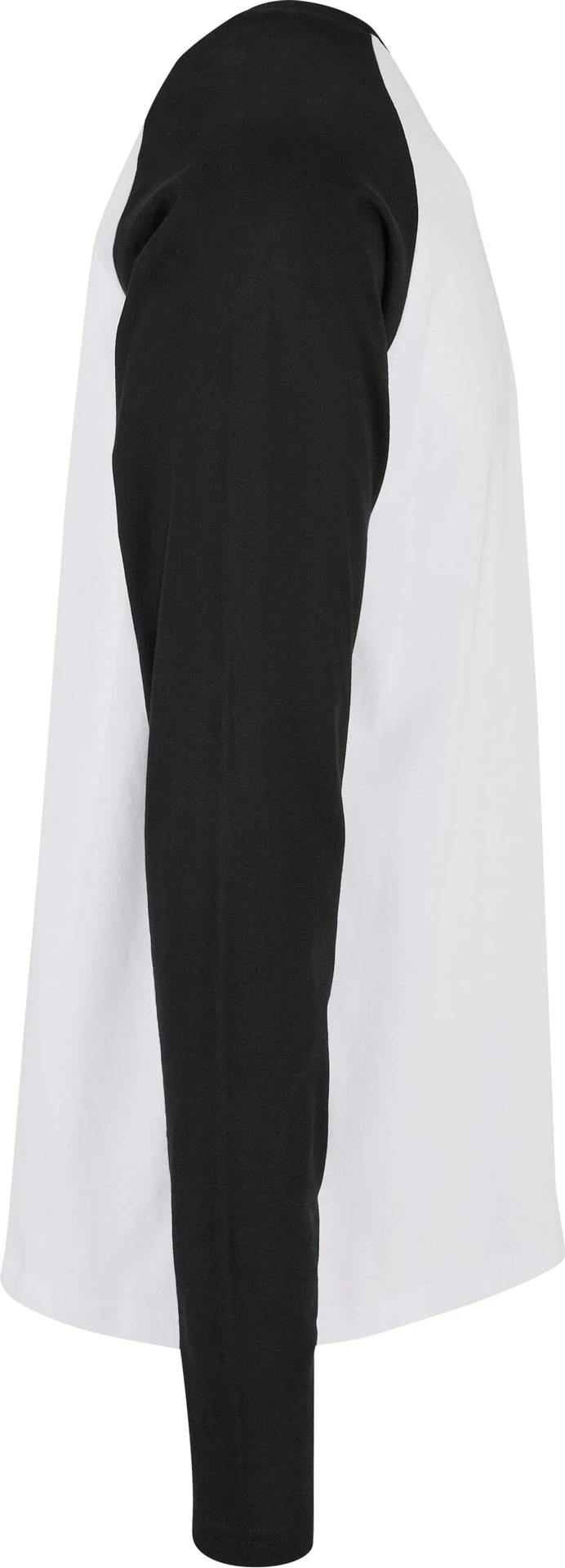 Build Your Brand Contrast Raglan Longsleeve T-Shirt