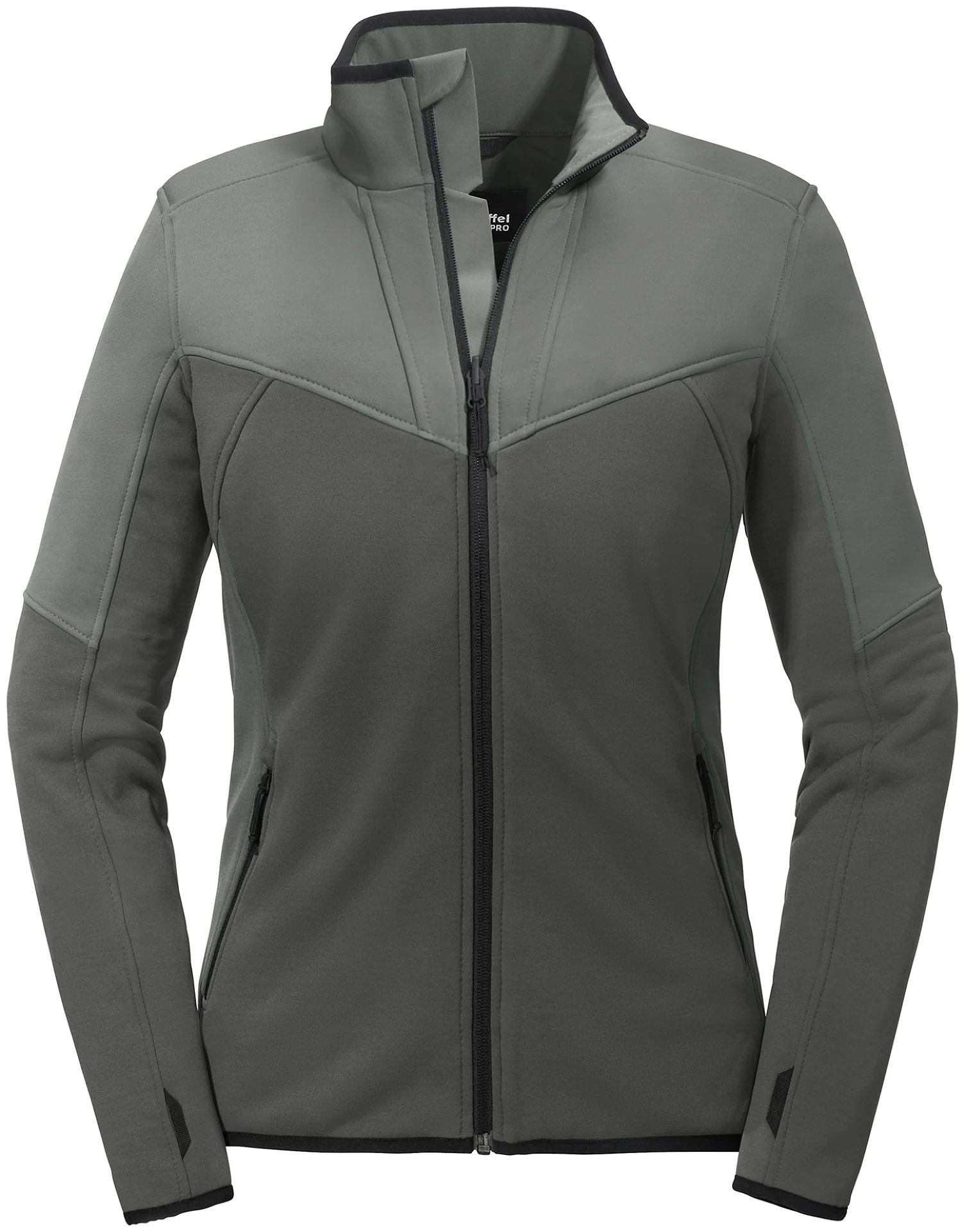 schoeffel-pro-6004-einheizer-zipin-damen-grau-front-1 Schöffel PRO 6004 Damen EINHEIZER ZipIn Powerstretch-Fleece