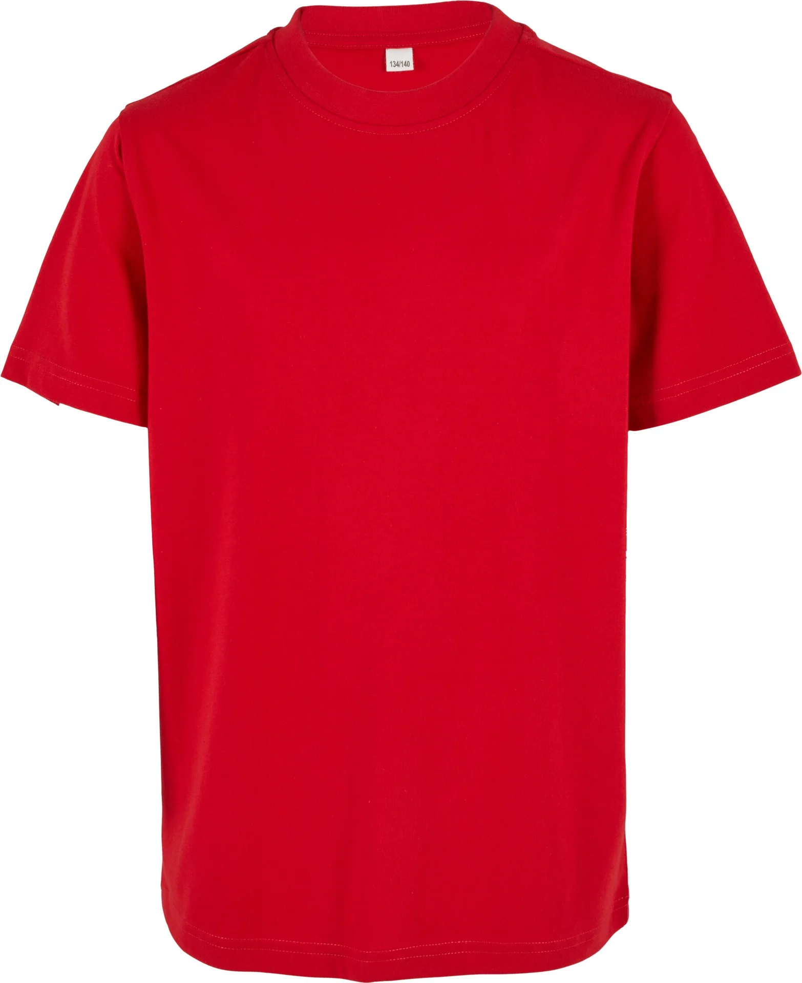 BYB-BY186-kids-organic-basic-t-shirt-cityred-front-4 Build Your Brand Kids Organic Basic Tee
