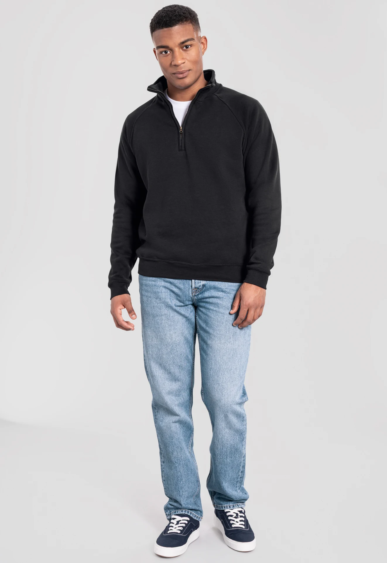F.O.L. Iconic Premium Zip Neck Sweat
