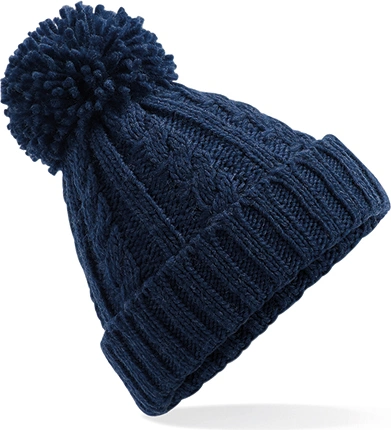 Beechfield Cable Knit Melange Beanie