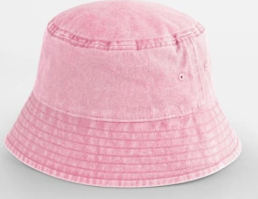 beechfield-b688b-junior-vintage-bucket-hat-vintageduskpink-front-1 Beechfield Junior Vintage Bucket Hat