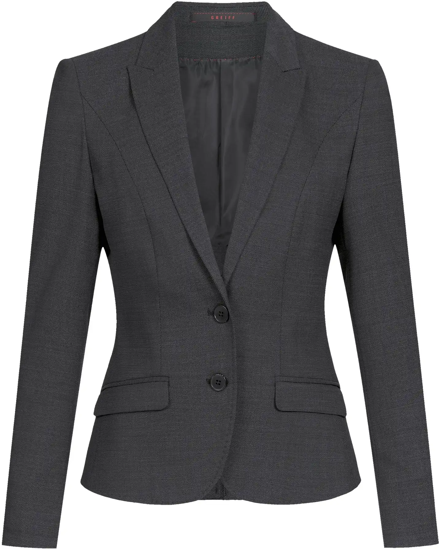 greiff-1426-damen-blazer-sf-375_2810_pinpoint-schwarz-front-2 GREIFF Damen Blazer MODERN 37.5 Slim Fit