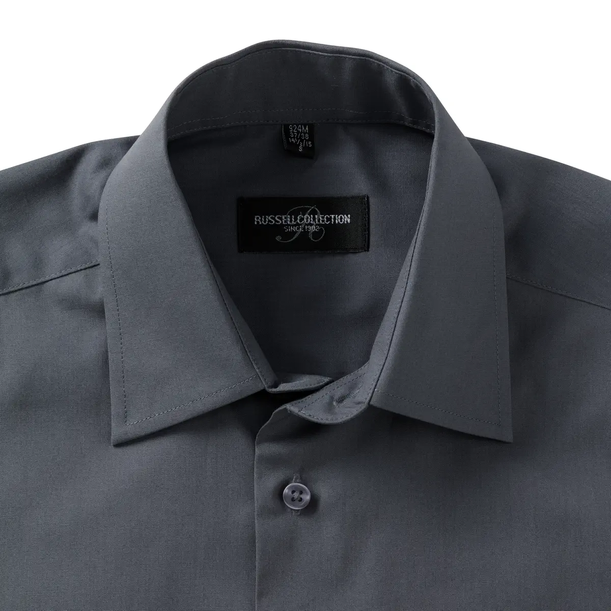 Russell Men's Long Sleeve Polycotton Easy Care Tailored Poplin Shirt