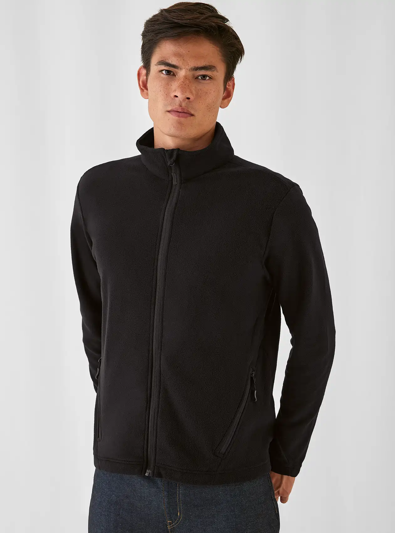 BC-FM717-Coolstar-black-1 B&C Light Fleece Jacket Coolstar Men