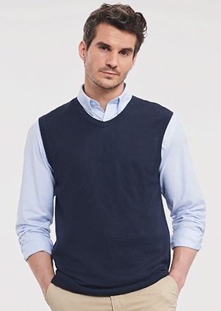 Russell V-Neck Sleeveless Knitted Pullover Russell V-Neck Sleeveless Knitted Pullover