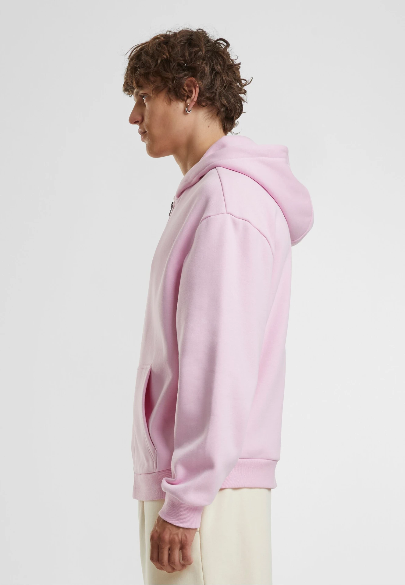 Build Your Brand Fluffy Zip Hoody