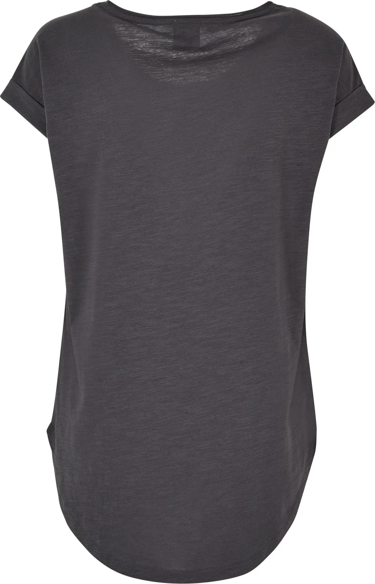 BYB-BY036-ladies-long-slub-t-shirt-darkshadow-back-7 Build Your Brand Ladies Long Slub Tee