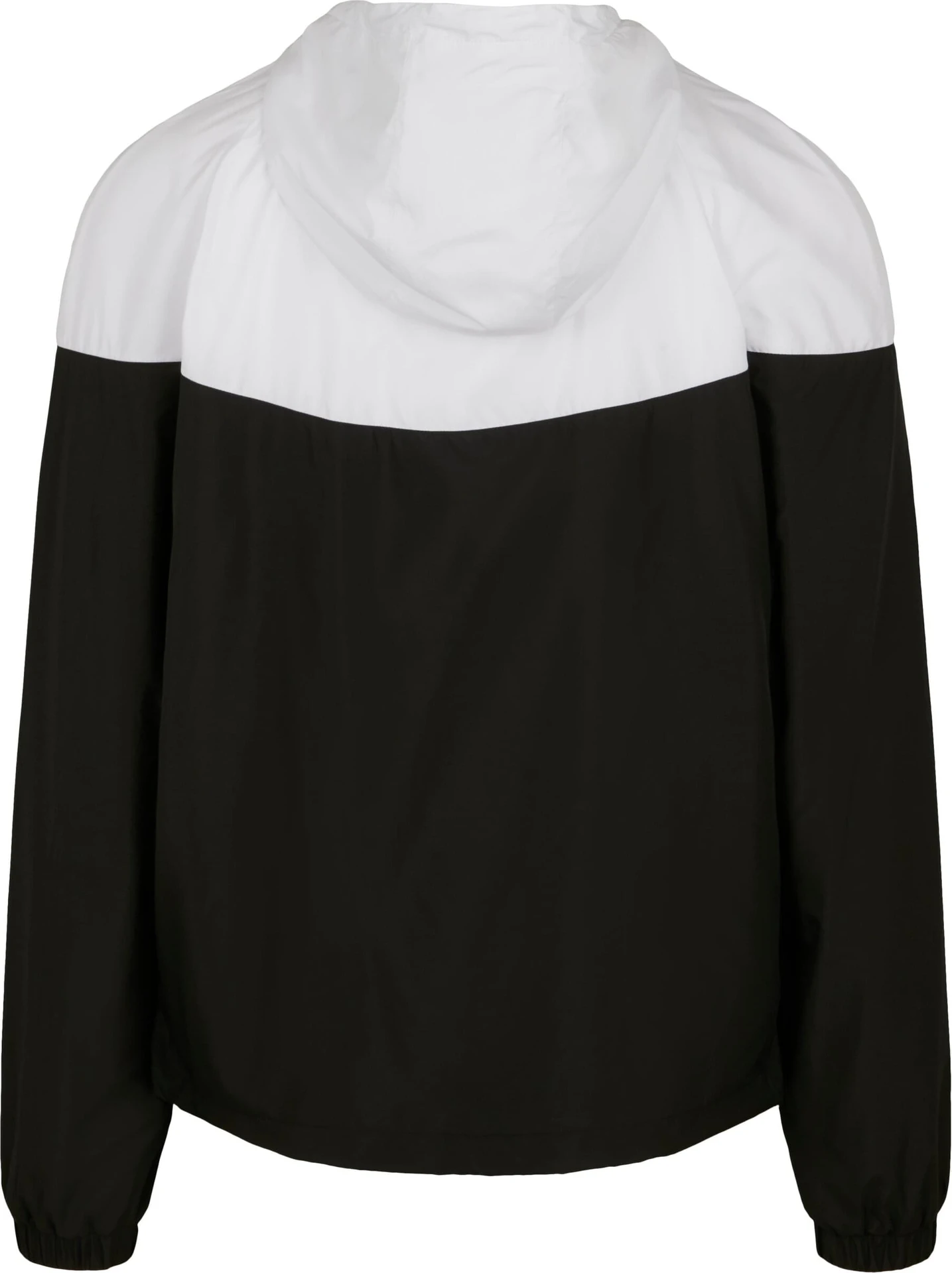 BYB-BY129-2-tone-tech-windrunner-black-white-back-7 Build Your Brand 2-Tone Tech Windrunner