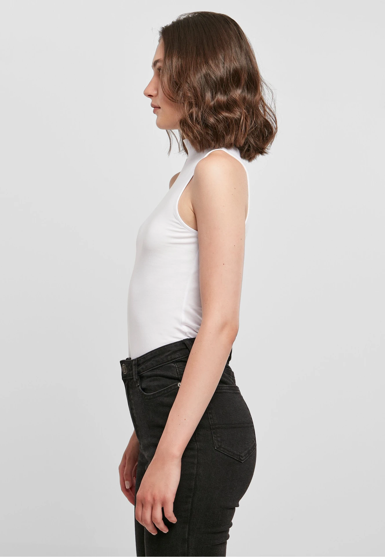 Build Your Brand Ladies Sleeveless Turtleneck Body