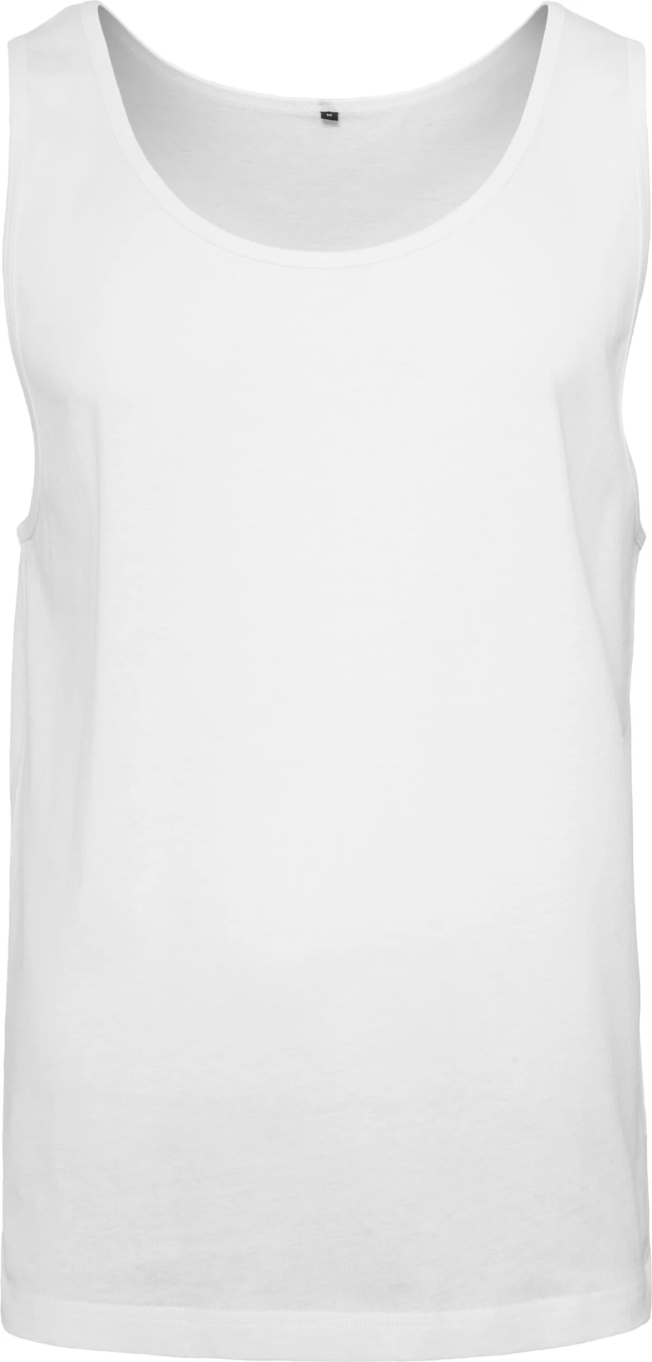 BYB-BY003-jersey-big-tank-white-front-4 Build Your Brand Jersey Big Tank