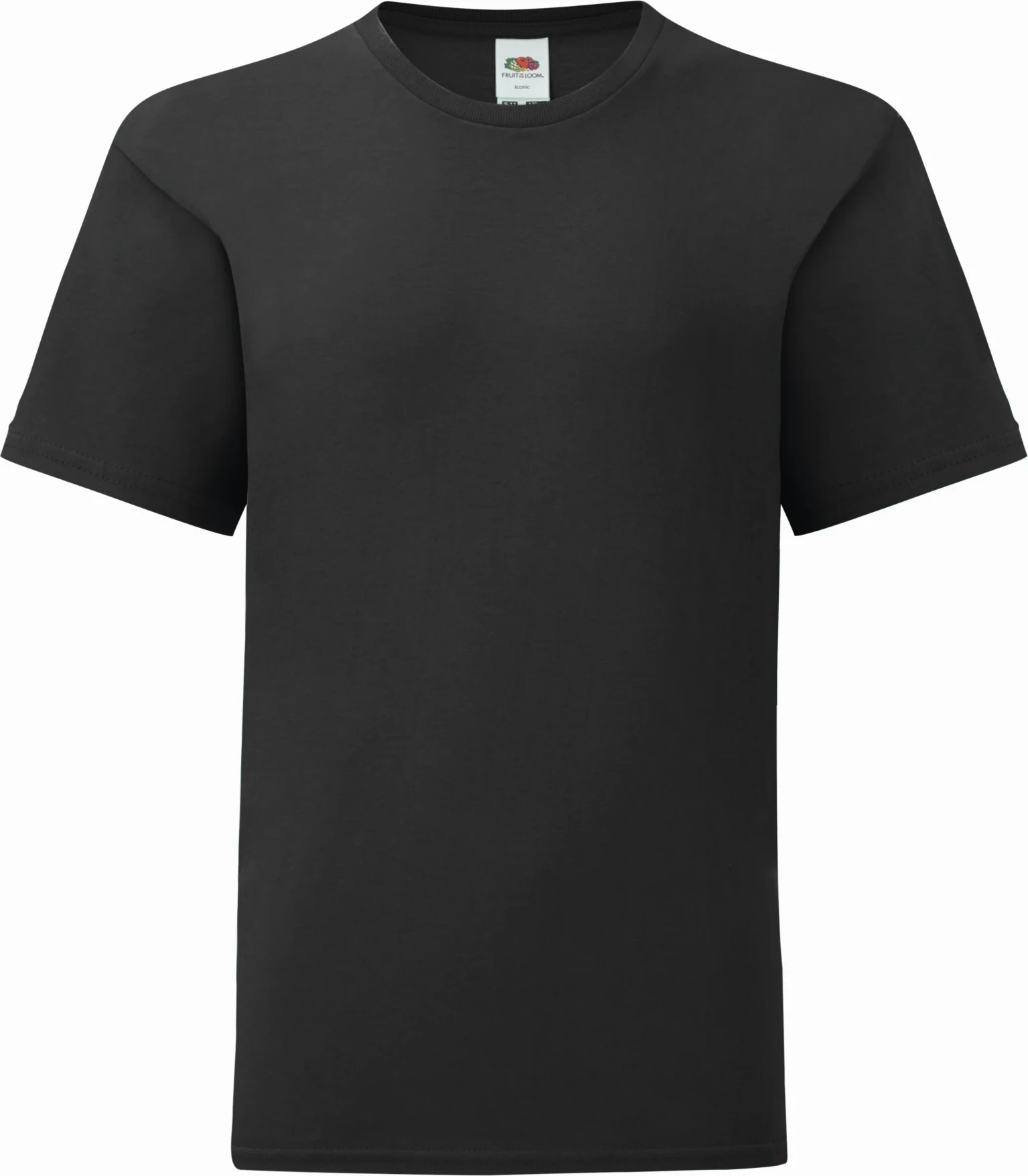 fruit-of-the-loom-61-023-0-kids-iconic-t-shirt-black-4 F.O.L. Kids Iconic T