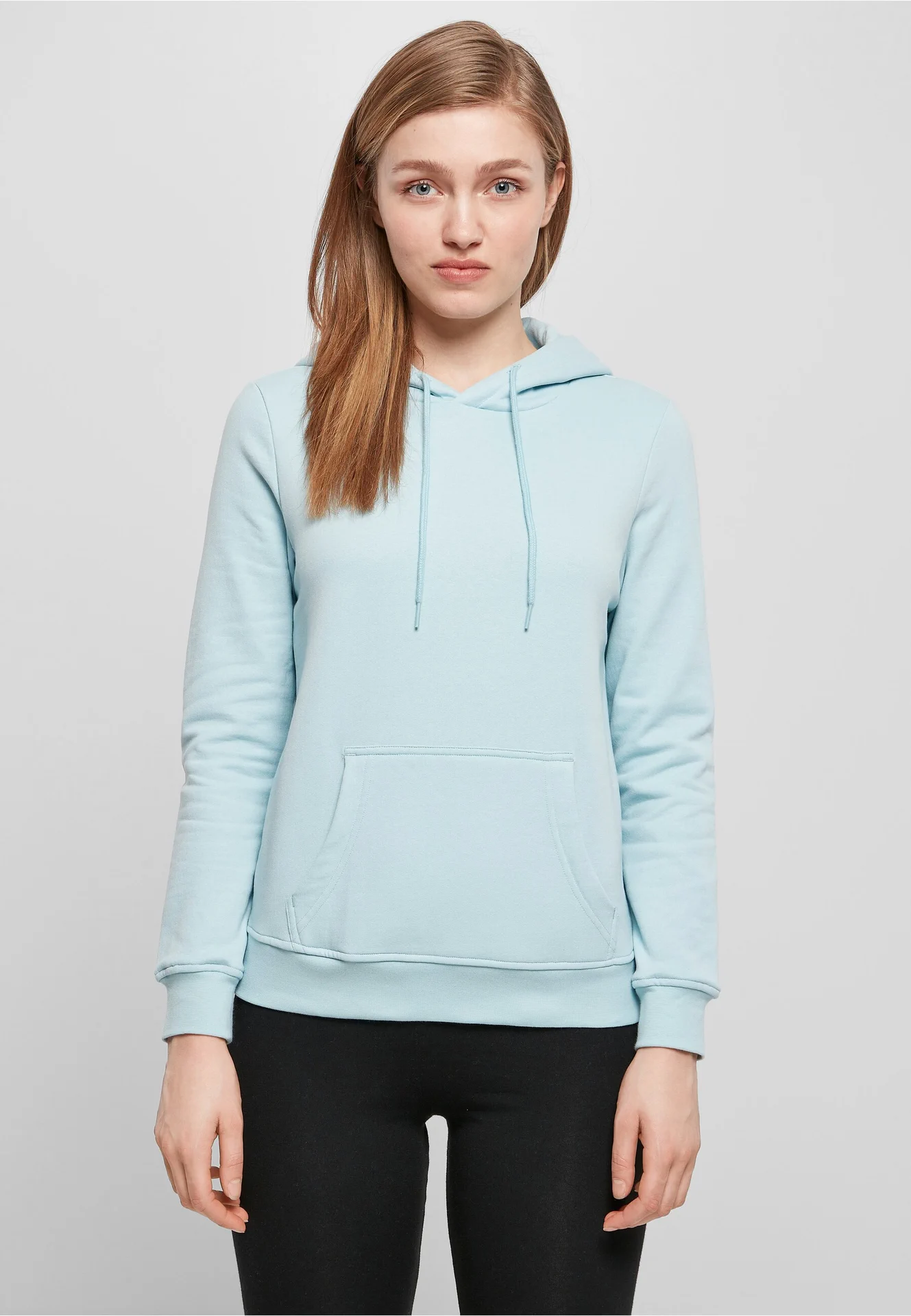 BYB-BB007-ladies-basic-hoody-oceanblue-model-0 Build Your Brand Ladies Basic Hoody