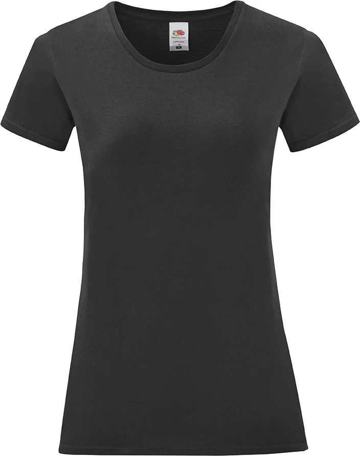 fruit-of-the-loom-61-432-0-ladies-iconic-t-shirt-black-4 F.O.L. Ladies Iconic T