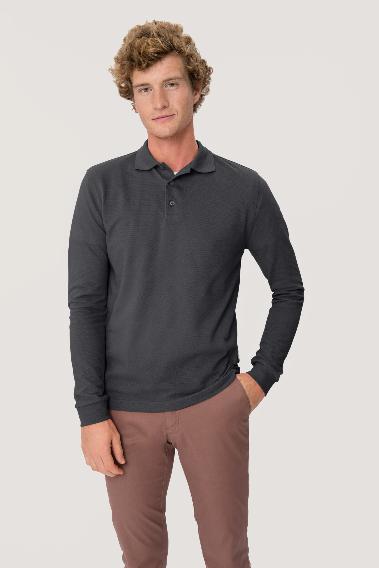 HAKRO Longsleeve-Poloshirt 815 Mikralinar®