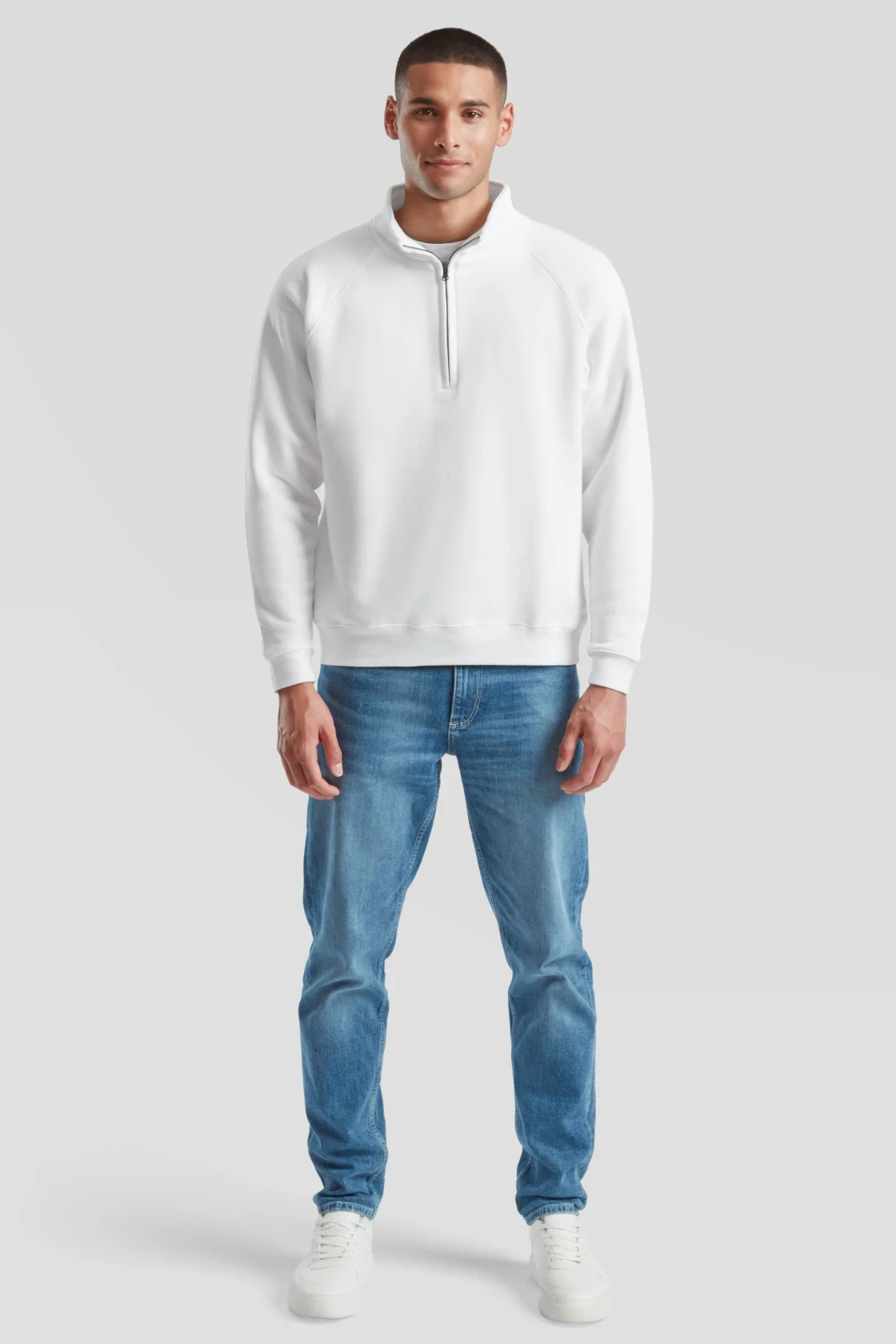 F.O.L. Zip-Neck Sweat mit 1/4 Zip