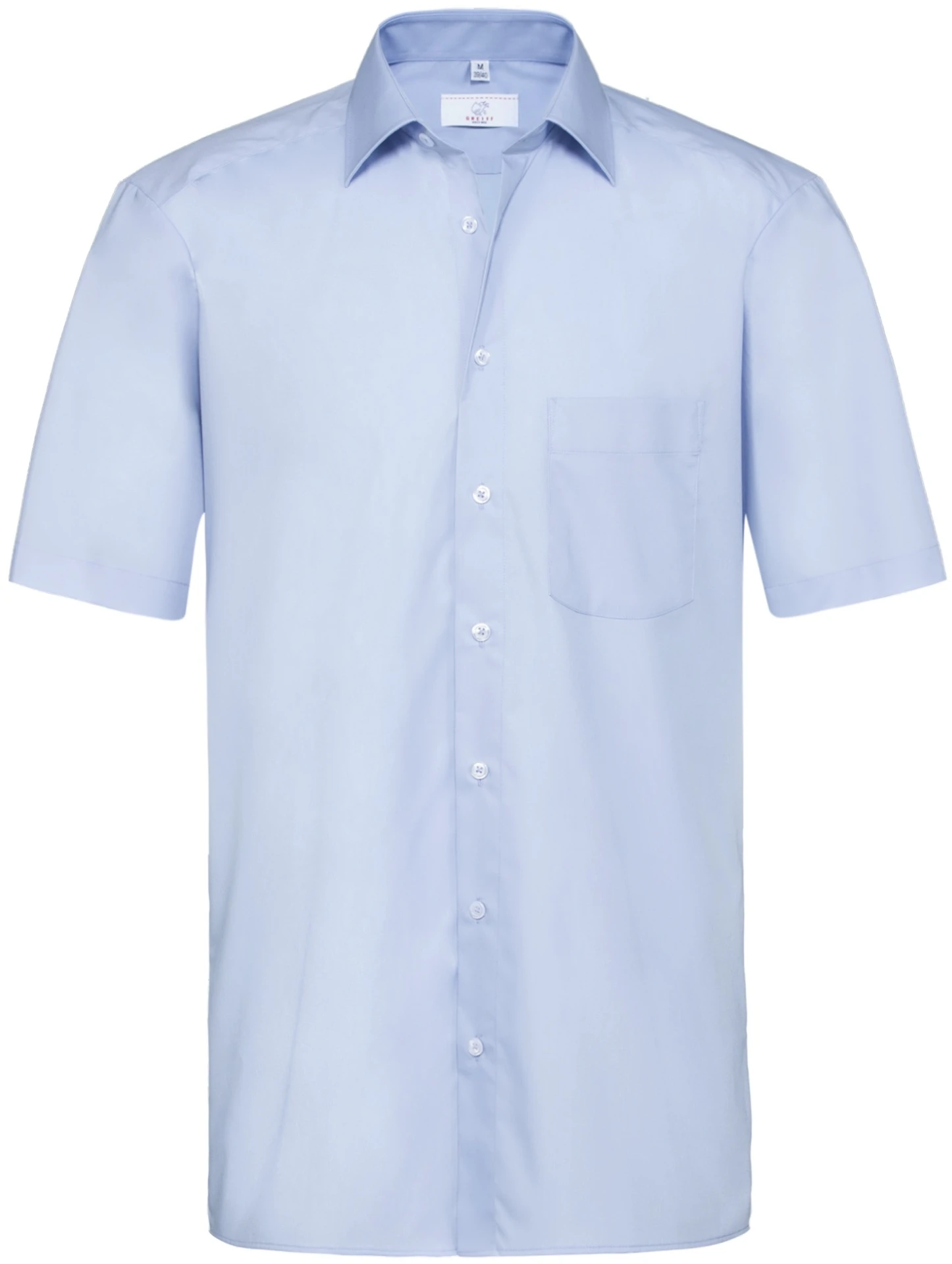 greiff-6666-herren-hemd-12-rf-basic_1120_hellblau-front-2 GREIFF Herren Hemd kurzarm BASIC Regular Fit