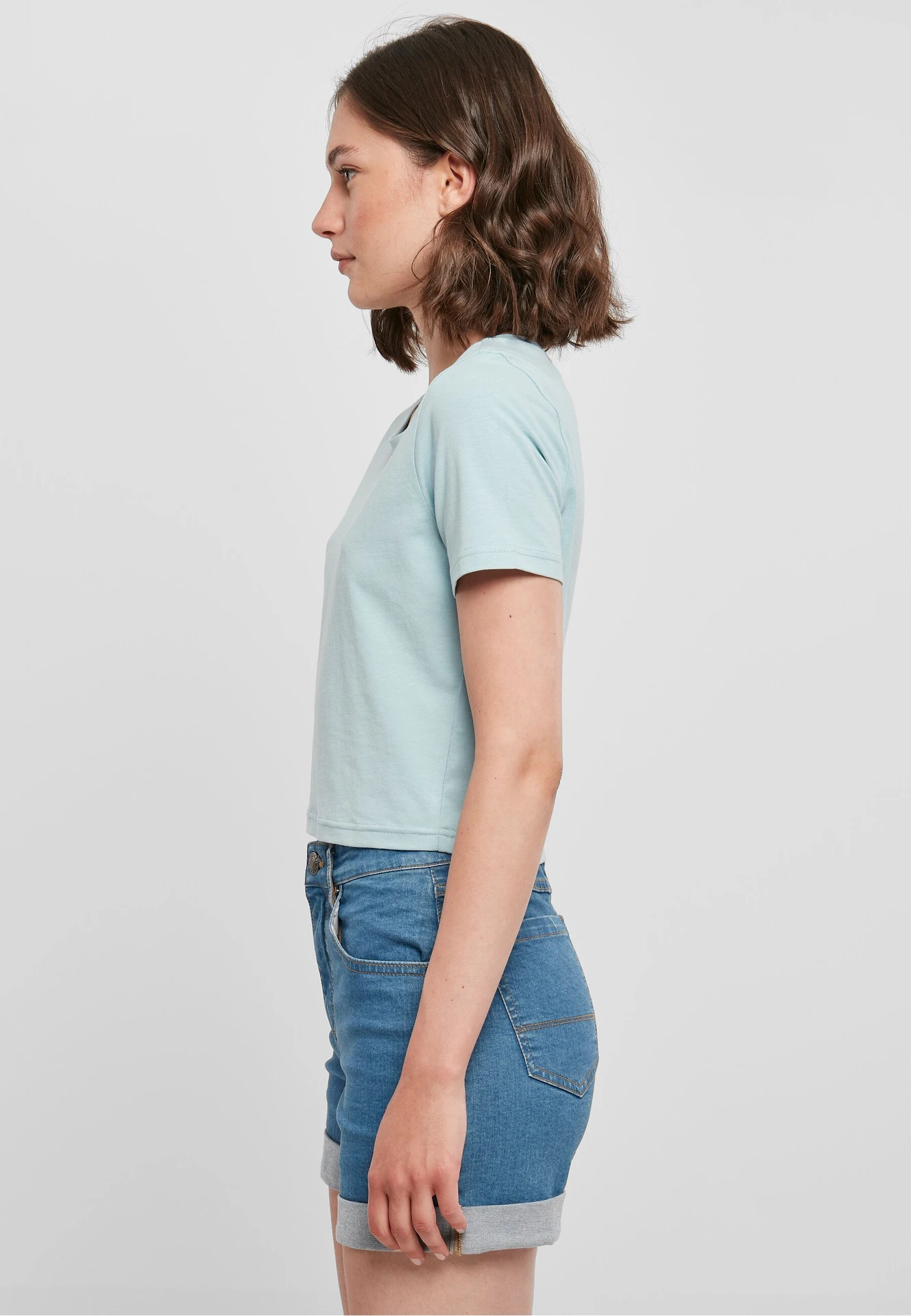 Build Your Brand Ladies Cropped Tee