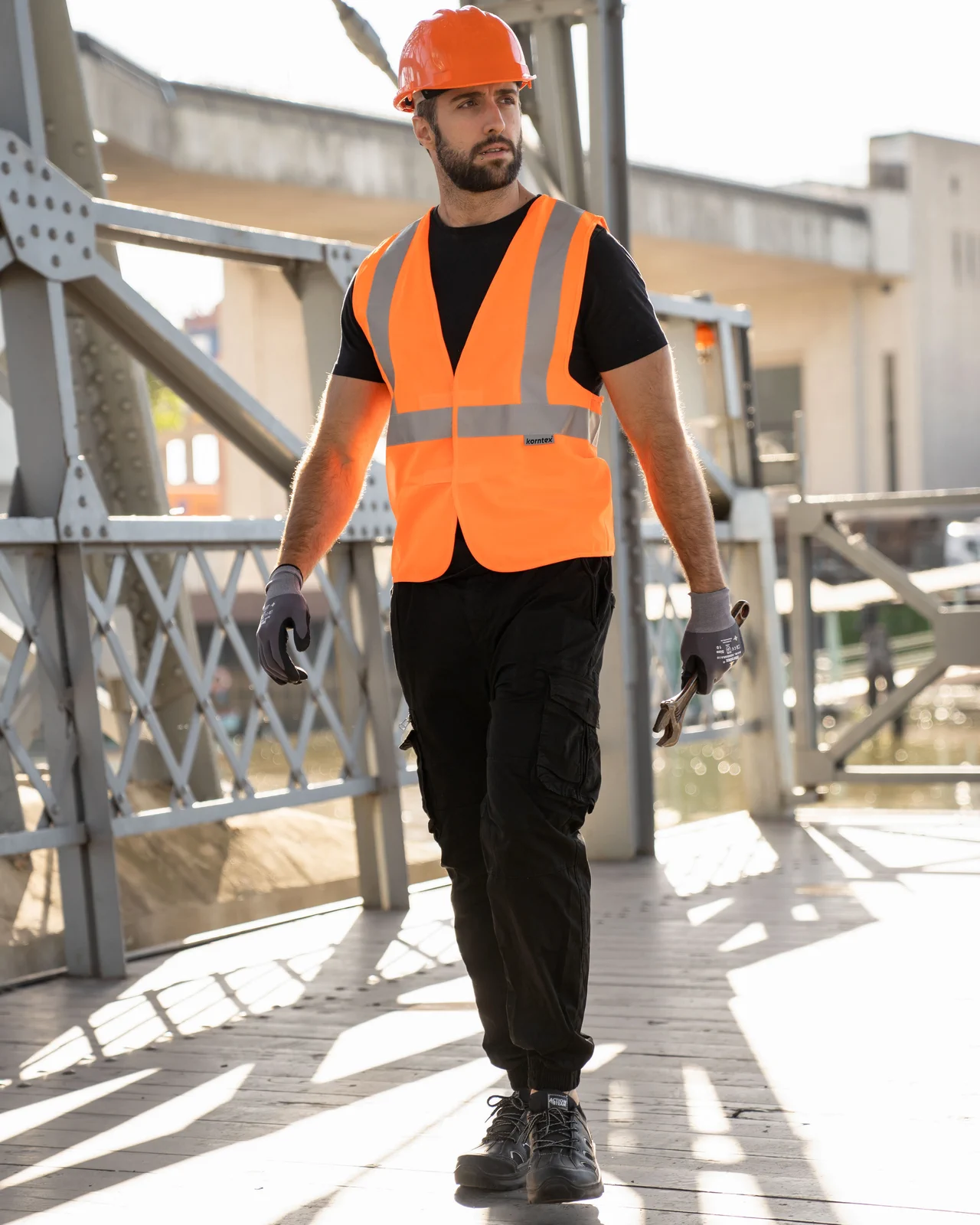 korntex-kxdr-hi-vis-safety-vest-with-3-reflective-stripes-bremen-signalorange-model-1 Korntex Hi-Vis Safety Vest With 3 Reflective Stripes Bremen