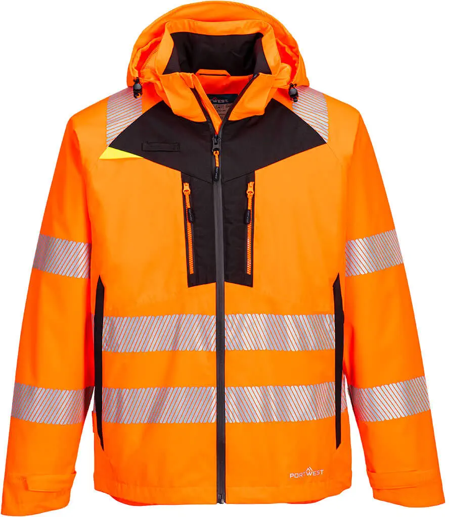 PORTWEST DX462 Warnschutz Regenjacke PORTWEST DX462 Warnschutz Regenjacke