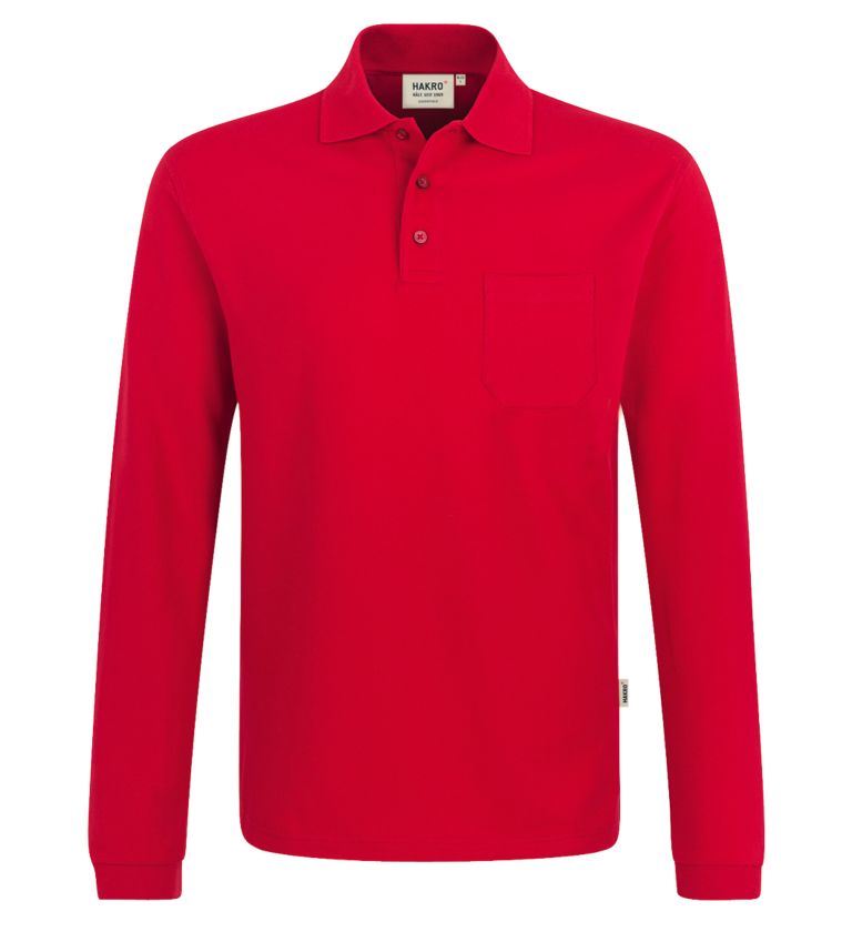 HAKRO Longsleeve-Pocket-Poloshirt 809 Top