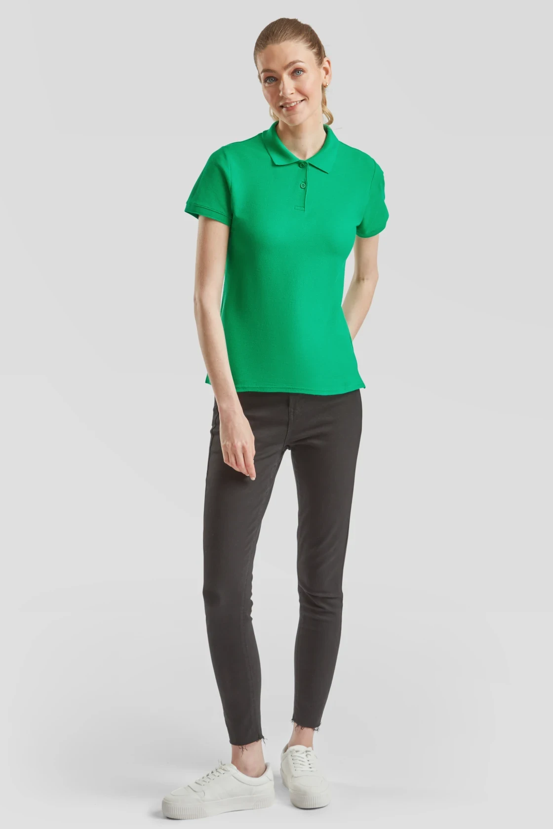 fruit-of-the-loom-63-030-0-ladies-premium-poloshirt-kellygreen-model-3 F.O.L. Lady-Fit Premium Polo