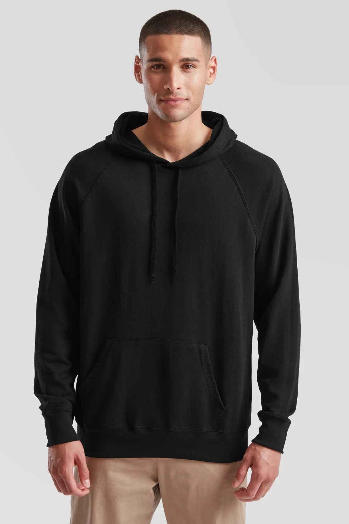 fruit-of-the-loom-62-140-0-lightweight-hooded-sweatshirt-black-model-0 F.O.L. Lightweight Hooded Sweat