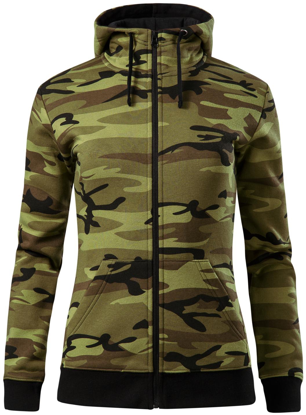 MALFINI Sweatshirt Damen Camo Zipper C20 MALFINI Sweatshirt Damen Camo Zipper C20