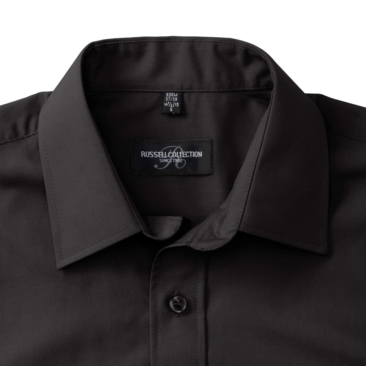 Russell Men's Short Sleeve Polycotton Easy Care Poplin Shirt