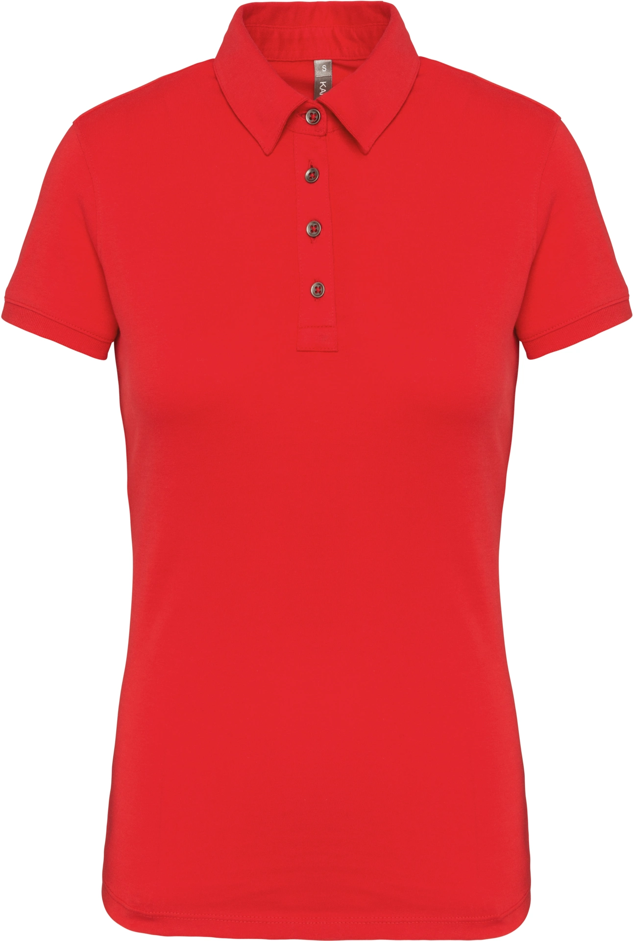 K263-damen-jersey-polo-red-front-3 Kariban Damen Jersey Polo