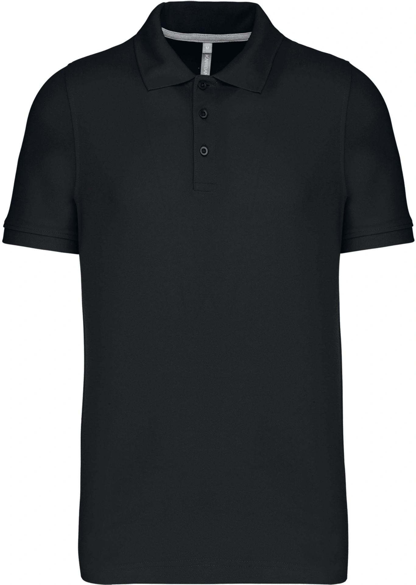 kariban-K241-herren-pique-polo-black-front-3 Kariban Herren Piqué Polo