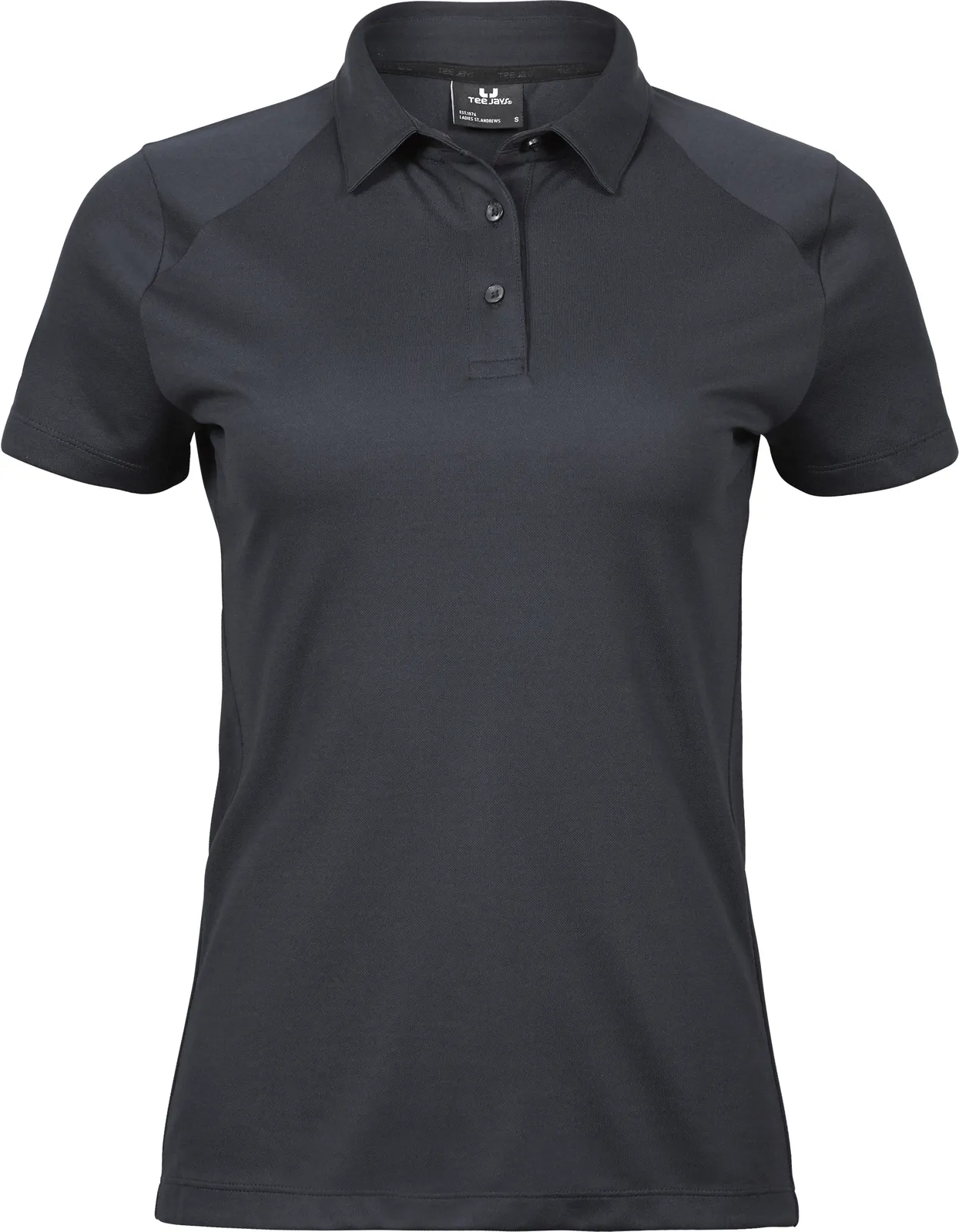 tee-jays-7201-womens-luxury-sport-poloshirt-darkgrey-front-1 Tee Jays Women's Luxury Sport Polo